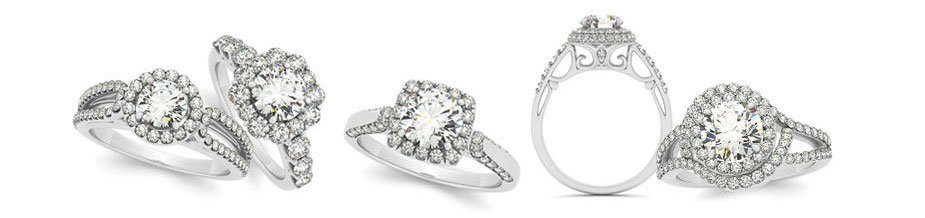 Halo Engagement Ring Collection