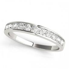 1.00 Carat Total Weight Channel Set Band with Pure Carbon Diamonds