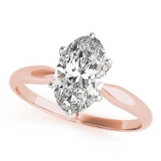 Solitaire Oval  6 Prong Pinched Shank $499.00